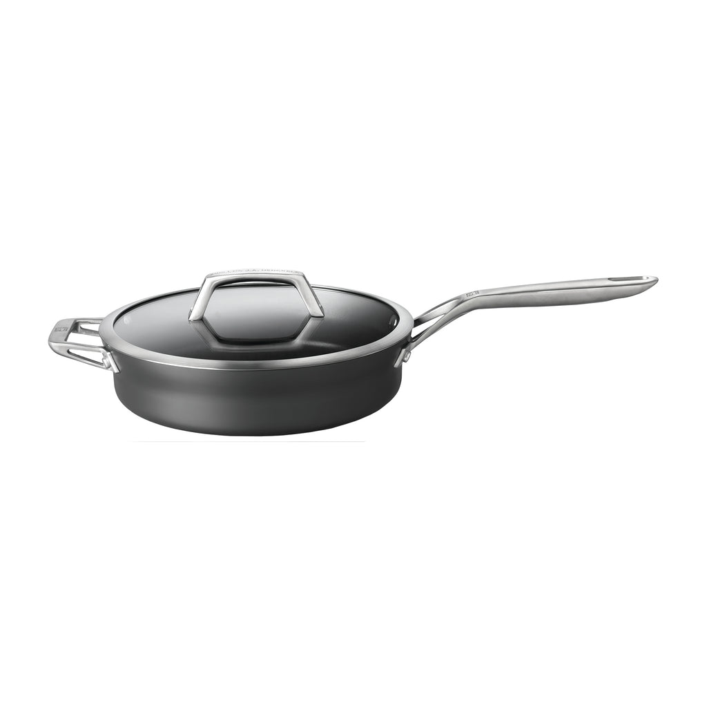 Motion Hard Anodized 3-qt Aluminum Nonstick Saute Pan with Lid