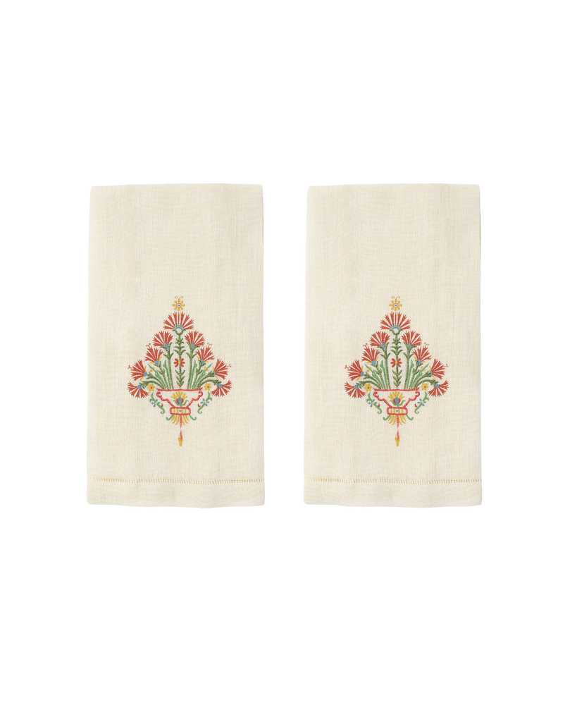 Benaki Linen Guest Towel, Set of 2