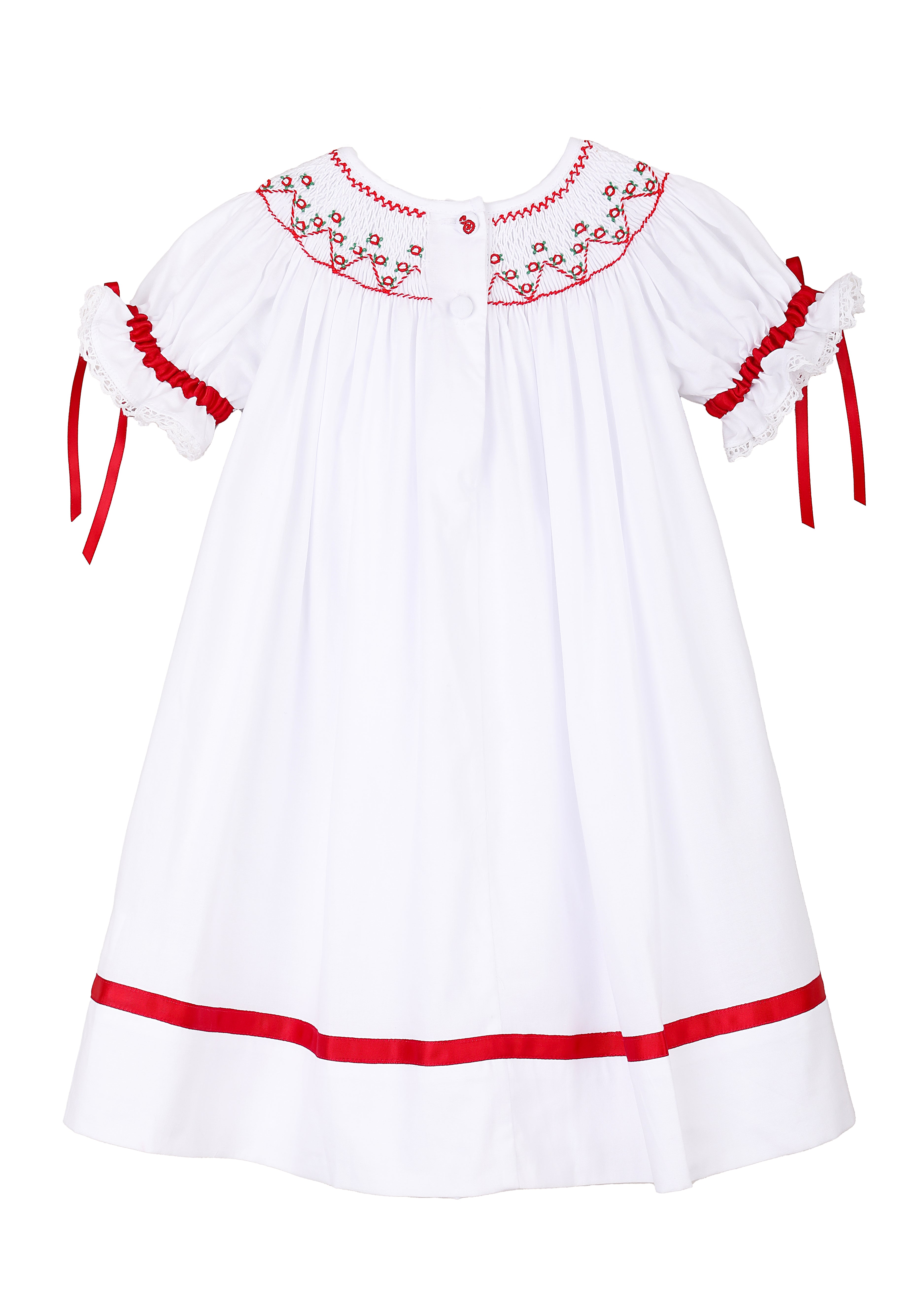 Franny White Bishop Dress