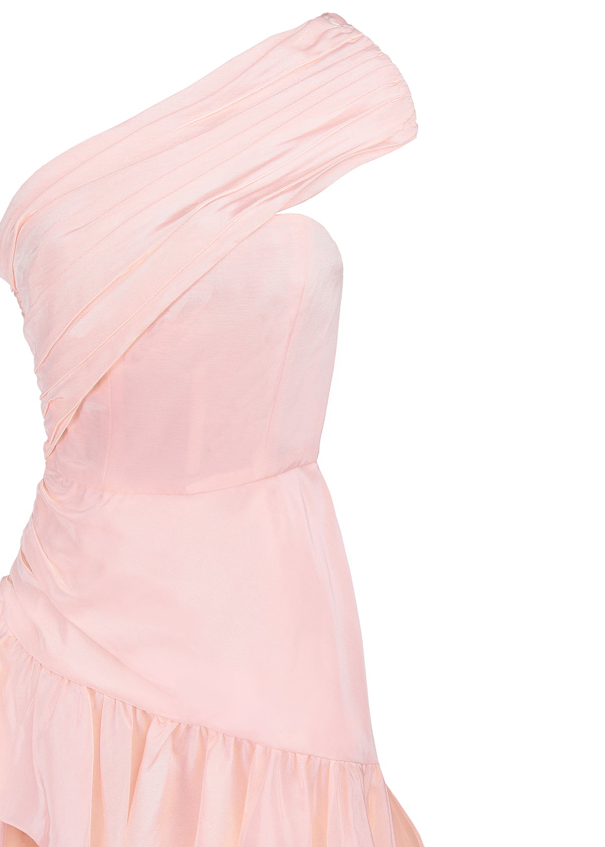 Morganite Ruffled Twilight Gown