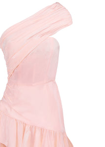 Morganite Ruffled Twilight Gown