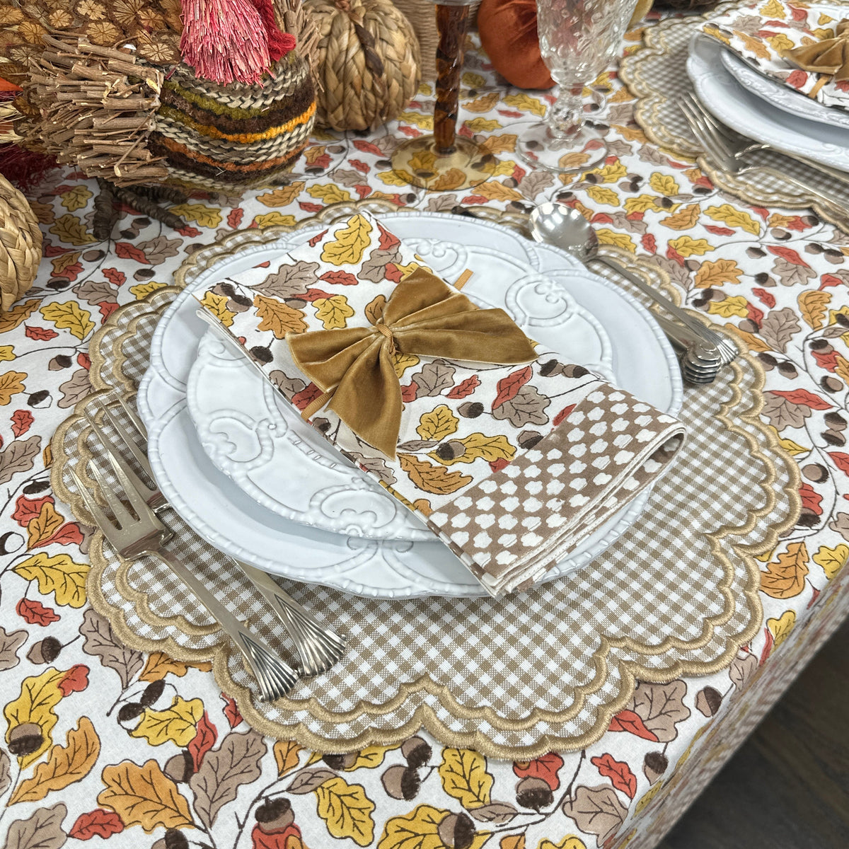 Acorns & Leaves Tablecloth
