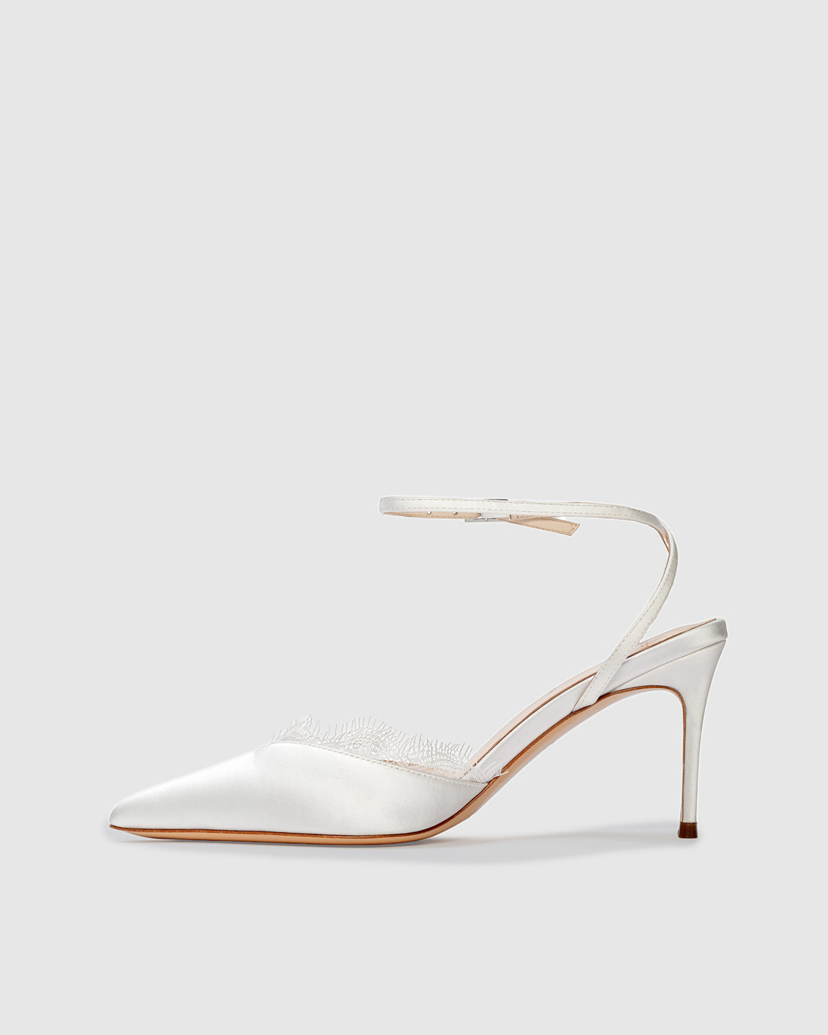 Lace 80 in White Satin