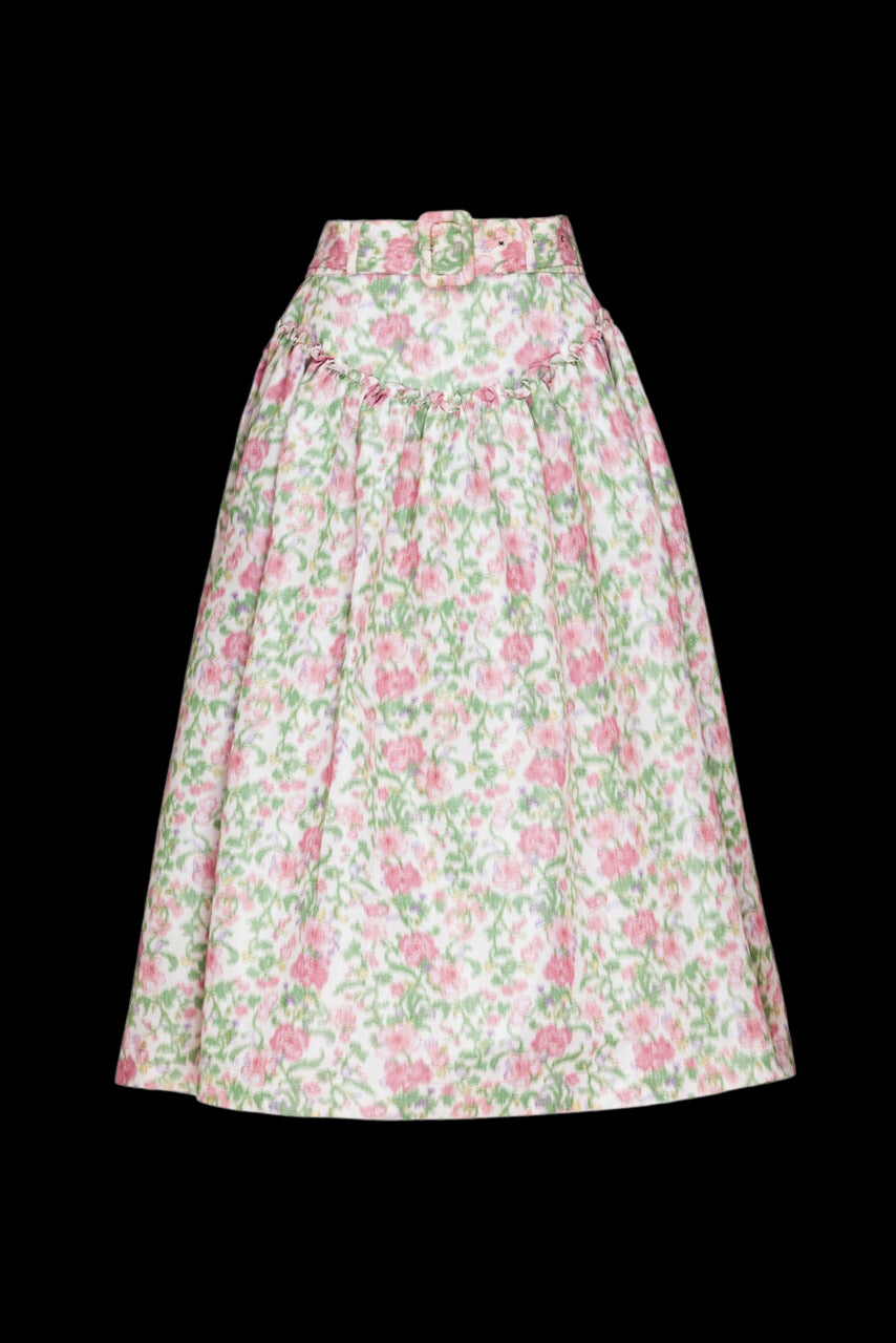 Avery Skirt in Pink and Green Tigerlily