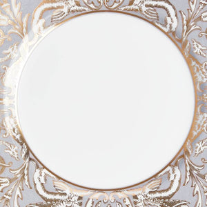 Renaissance Grey Accent Salad Plate, 9" Scroll