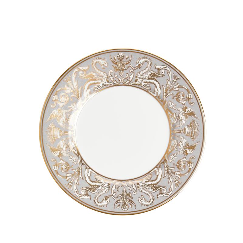 Renaissance Grey Accent Salad Plate, 9" Scroll