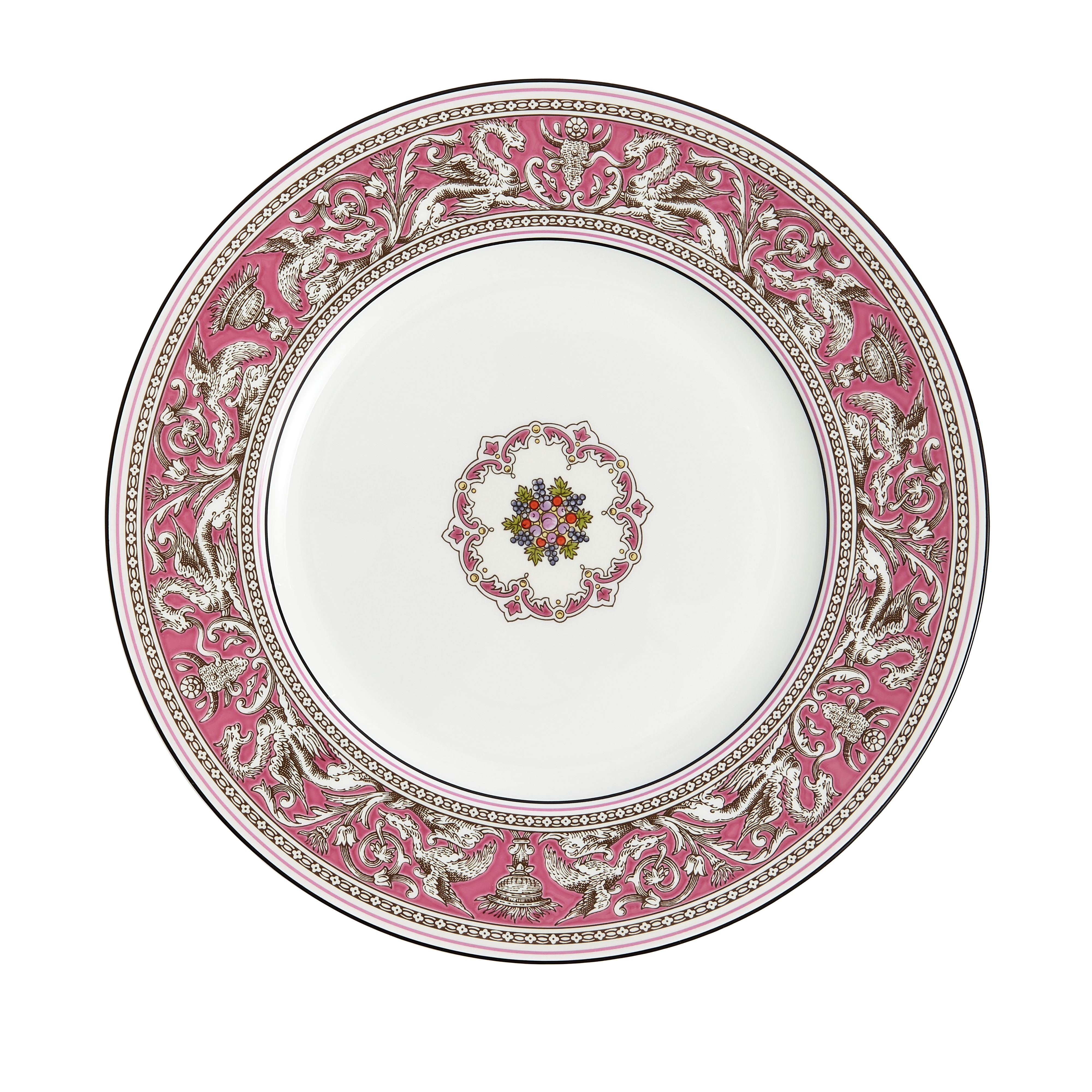 Florentine Fuchsia Plate 10.7"