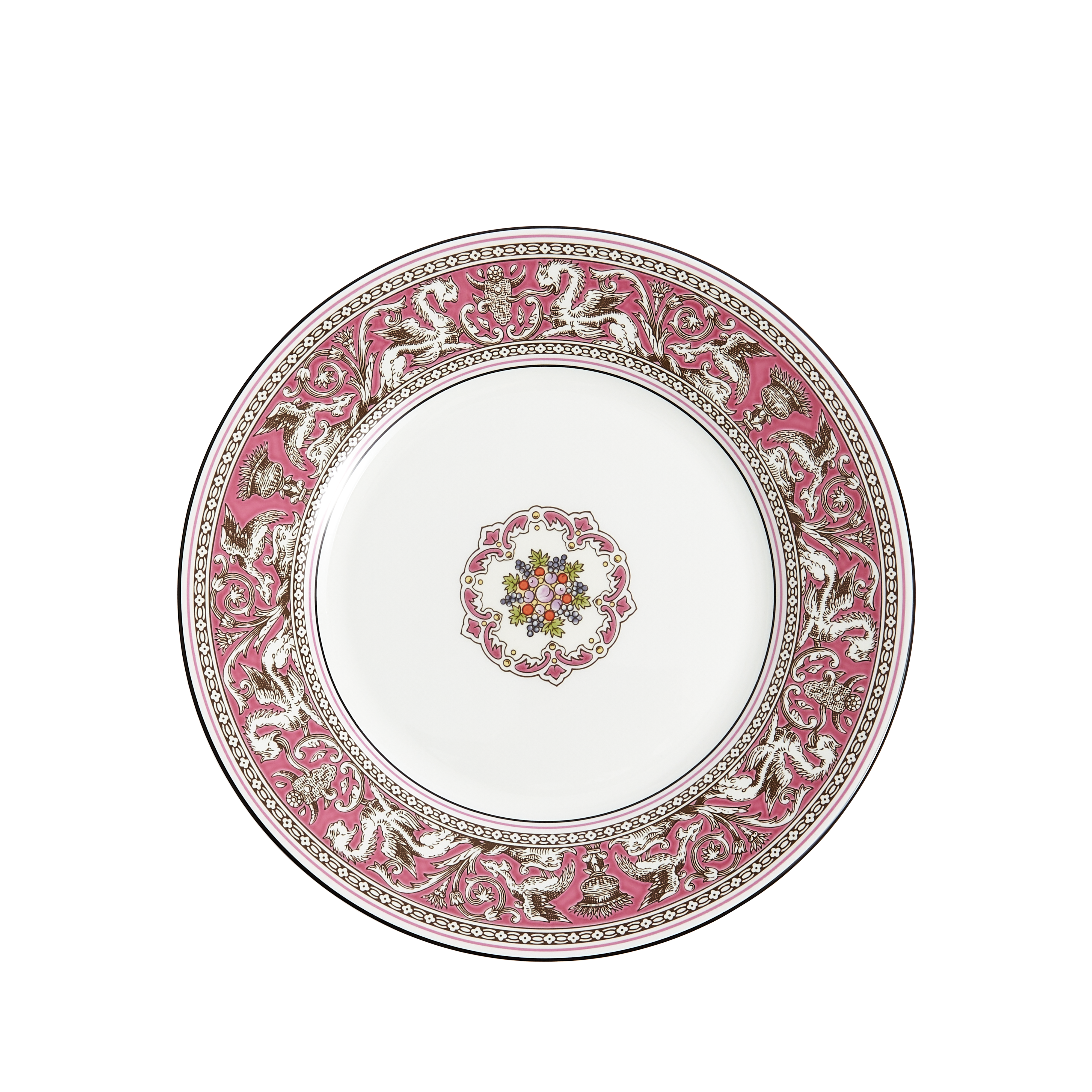 Florentine Fuchsia Plate 8.1"