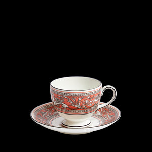 Florentine Salmon Teacup Saucer