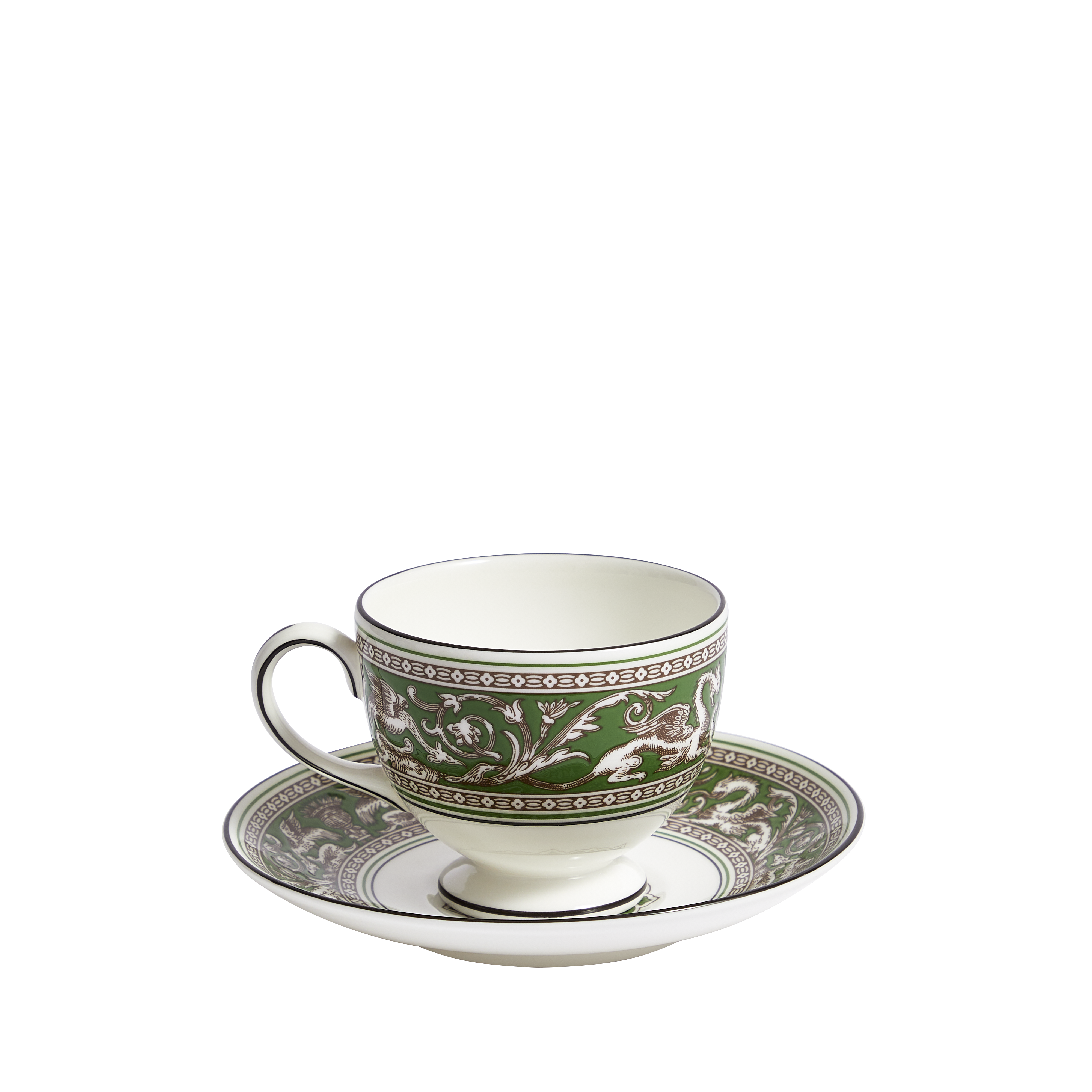 Florentine Verde Teacup Saucer