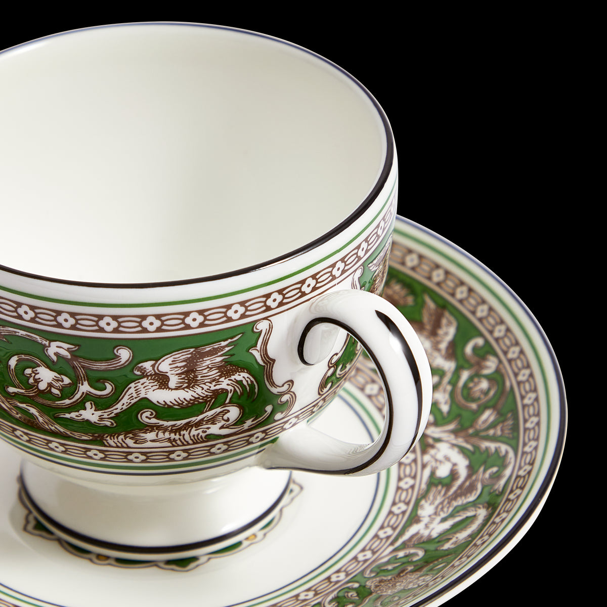 Florentine Verde Teacup Saucer