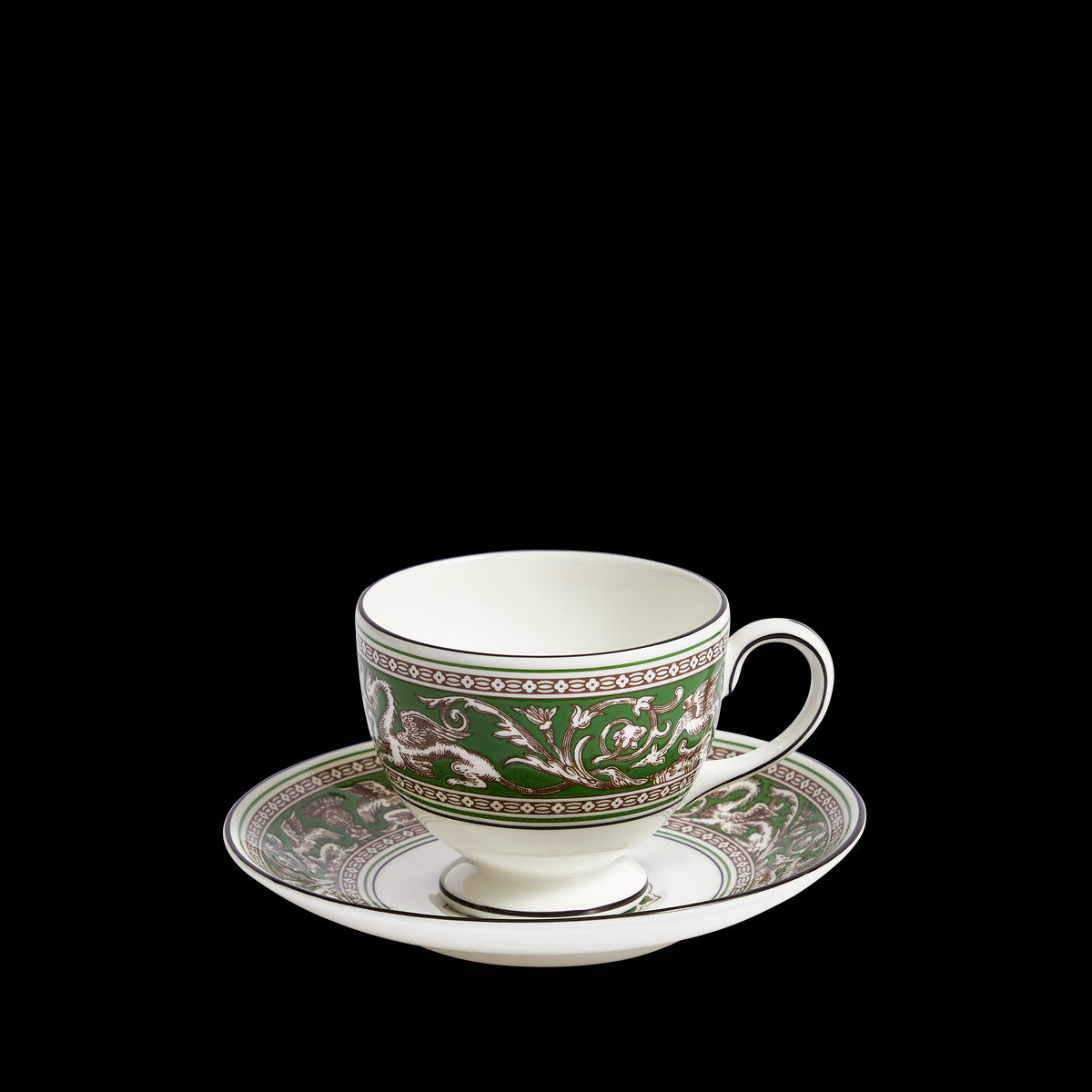 Florentine Verde Teacup Saucer