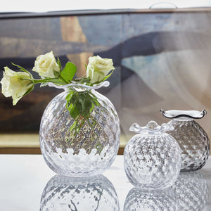 Clear Pineapple Large Textured Bud Vase-Vases | Mariposa