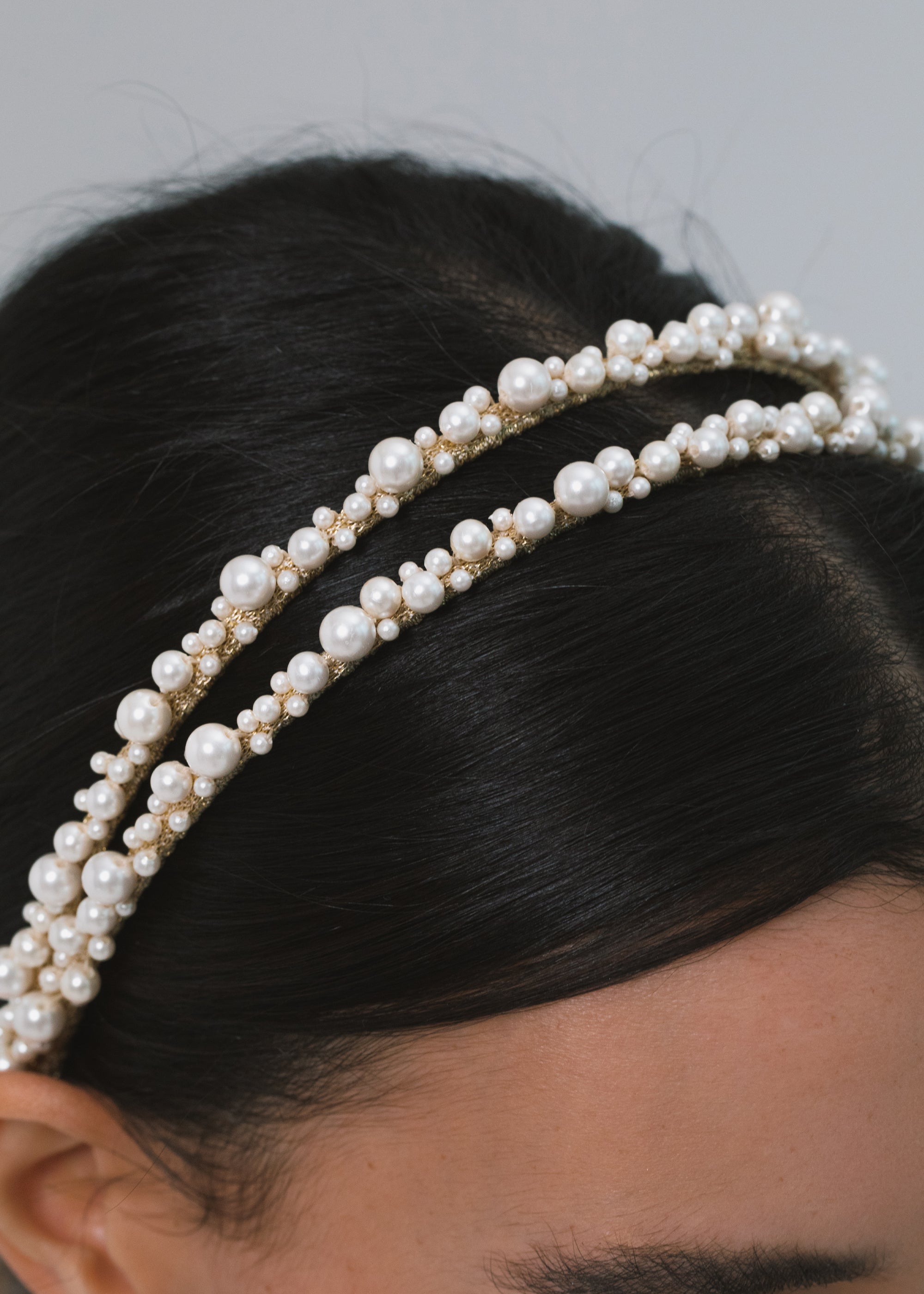 Perlita Headband in Pearl