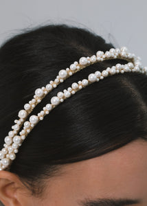 Perlita Headband in Pearl