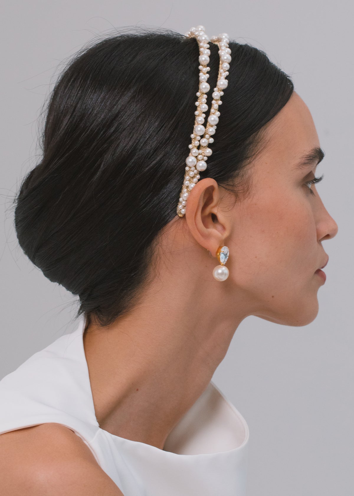 Perlita Headband in Pearl