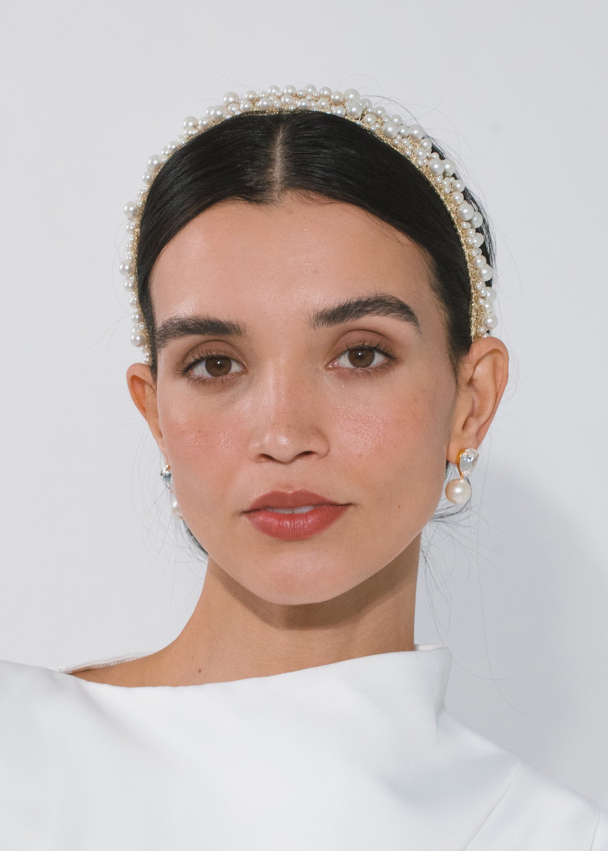 Perlita Headband in Pearl