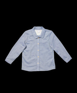 Jefferson Shirt in Chambray Stripe