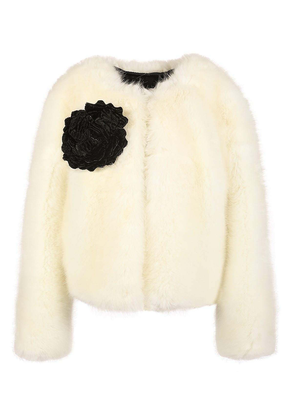 Sheila Faux Fur Jacket in White