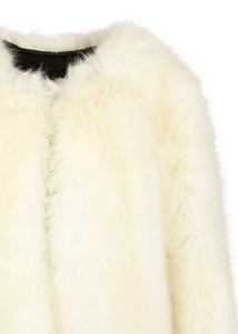 Sheila Faux Fur Jacket in White