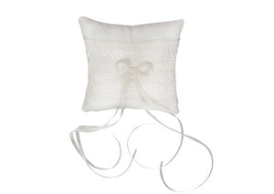 Ivory Lace Ring Pillow