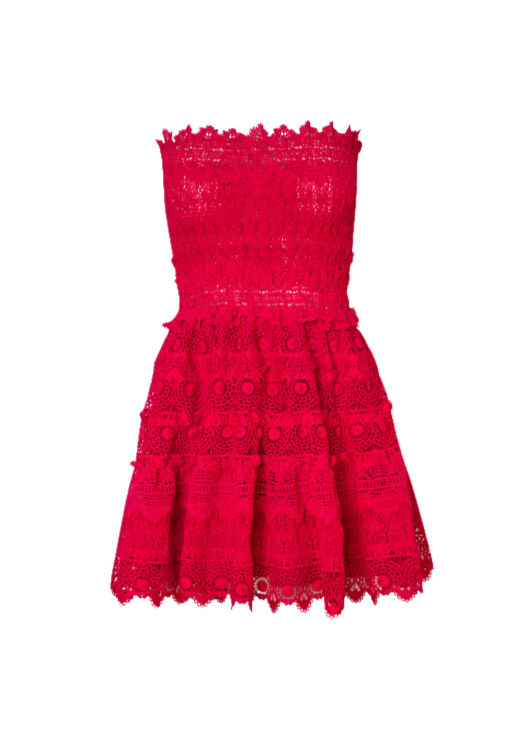 Cumbia Mini Dress Raspberry