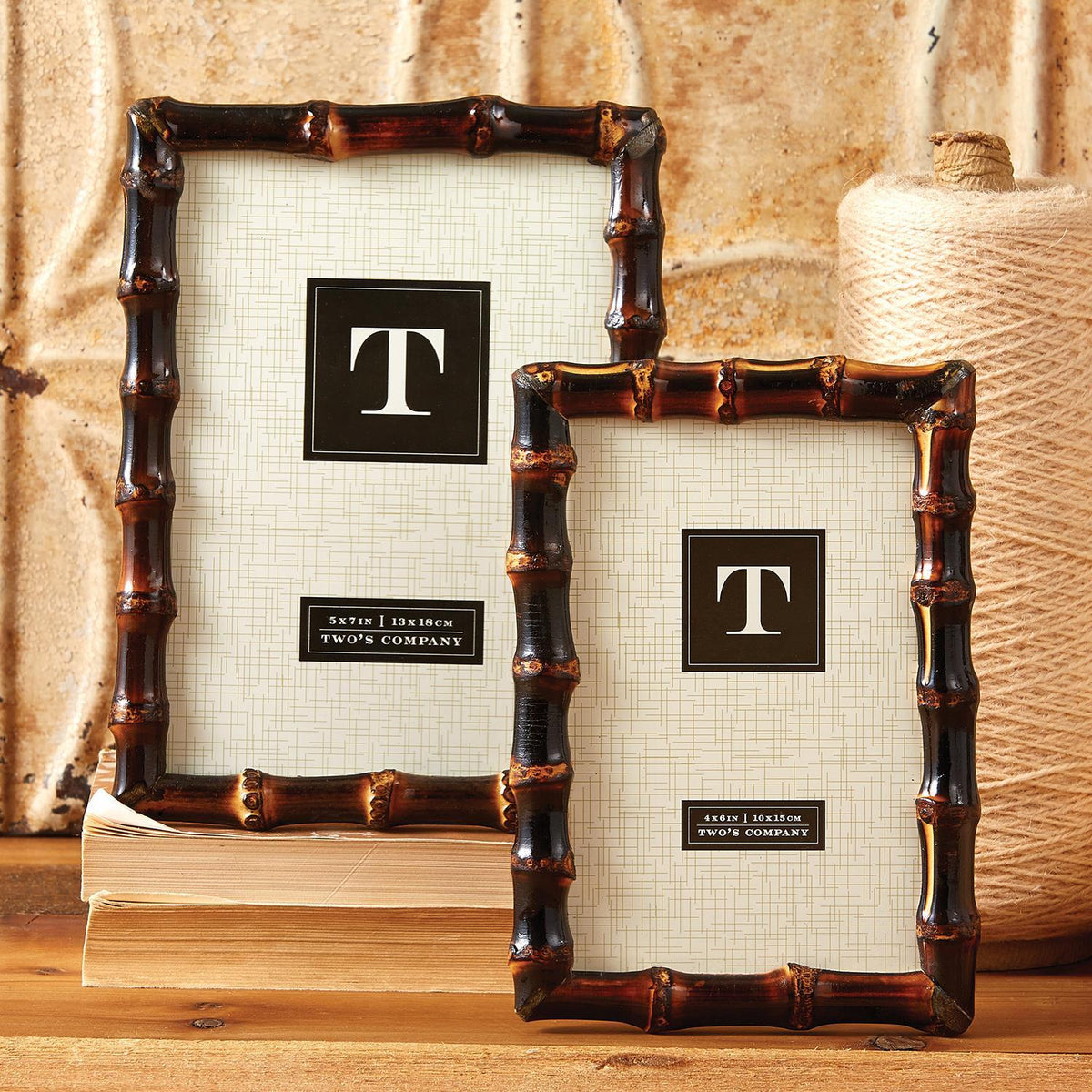 Bamboo Photo Frames, Set of 2