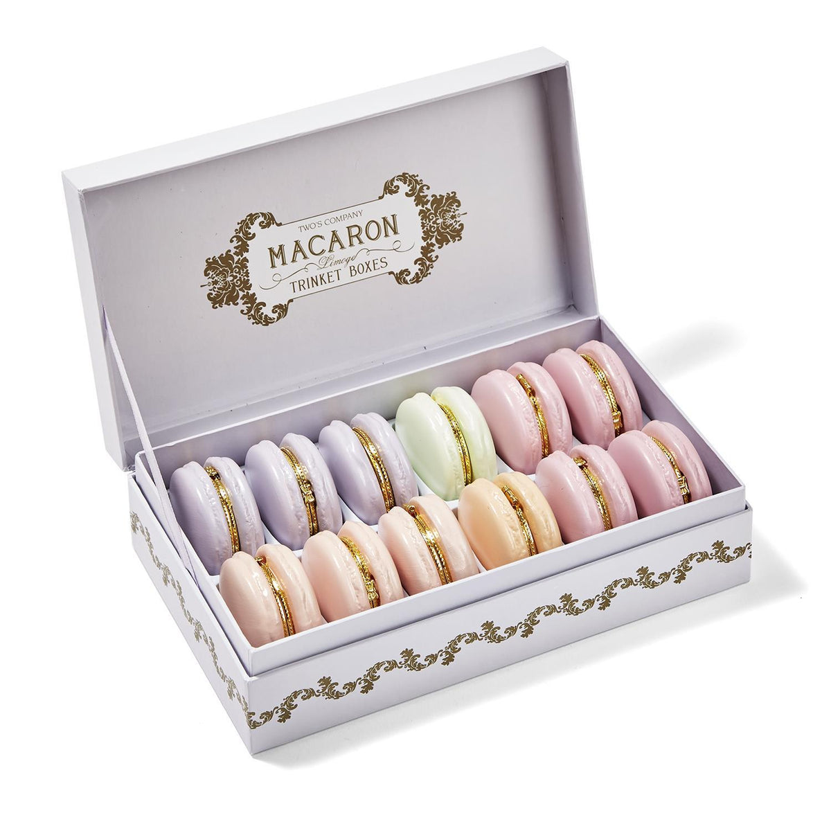 Macaron Limoges Style Trinket Boxes, Set of 12