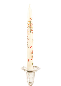 Climbing Fall Leaves Taper Candles, Set of Two