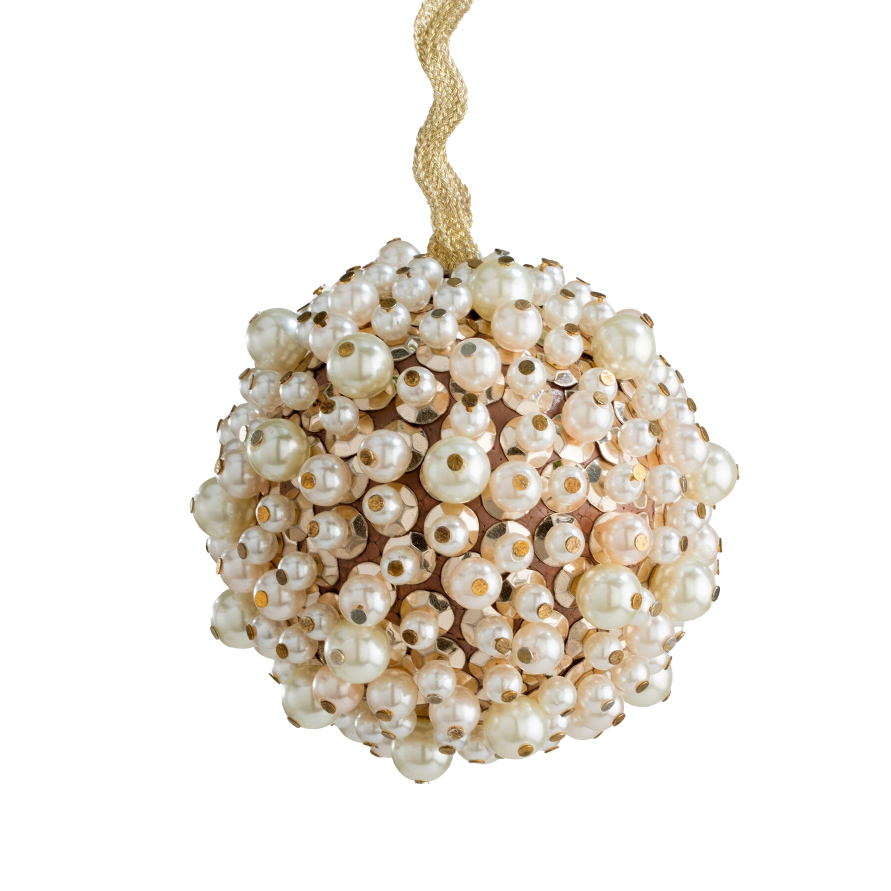 Multi Pearl Ball Ornament in Cream