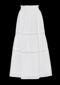 Angela Maxi Skirt in White