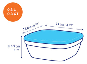 Freshbox Square Bowl with Lid