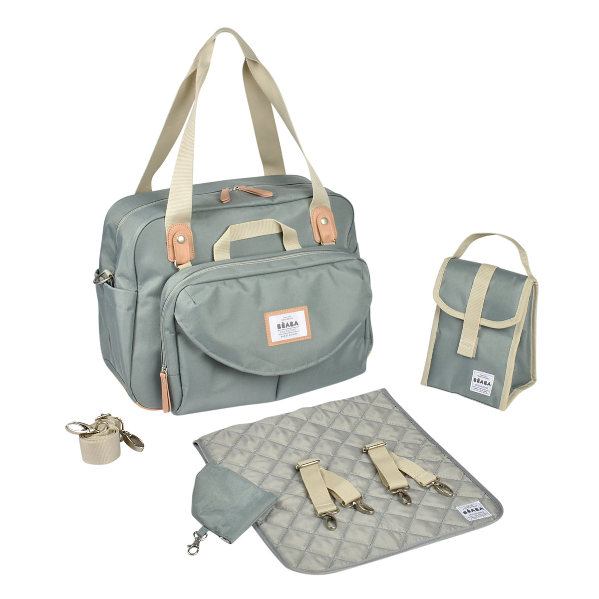 BÉABA Geneva Diaper Bag in Sage