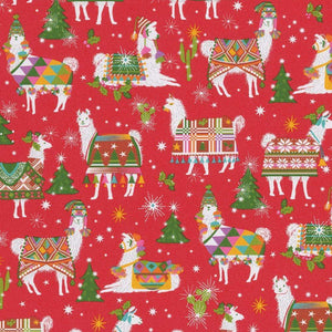 Hello Dolli Gift Wrapping Paper on Red Soft Touch, 30" x 8' Roll