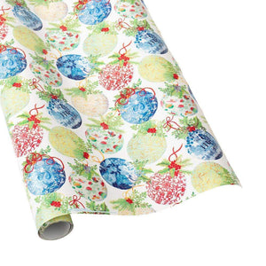 Porcelain Ornaments Gift Wrapping Paper, 30" x 8' Roll