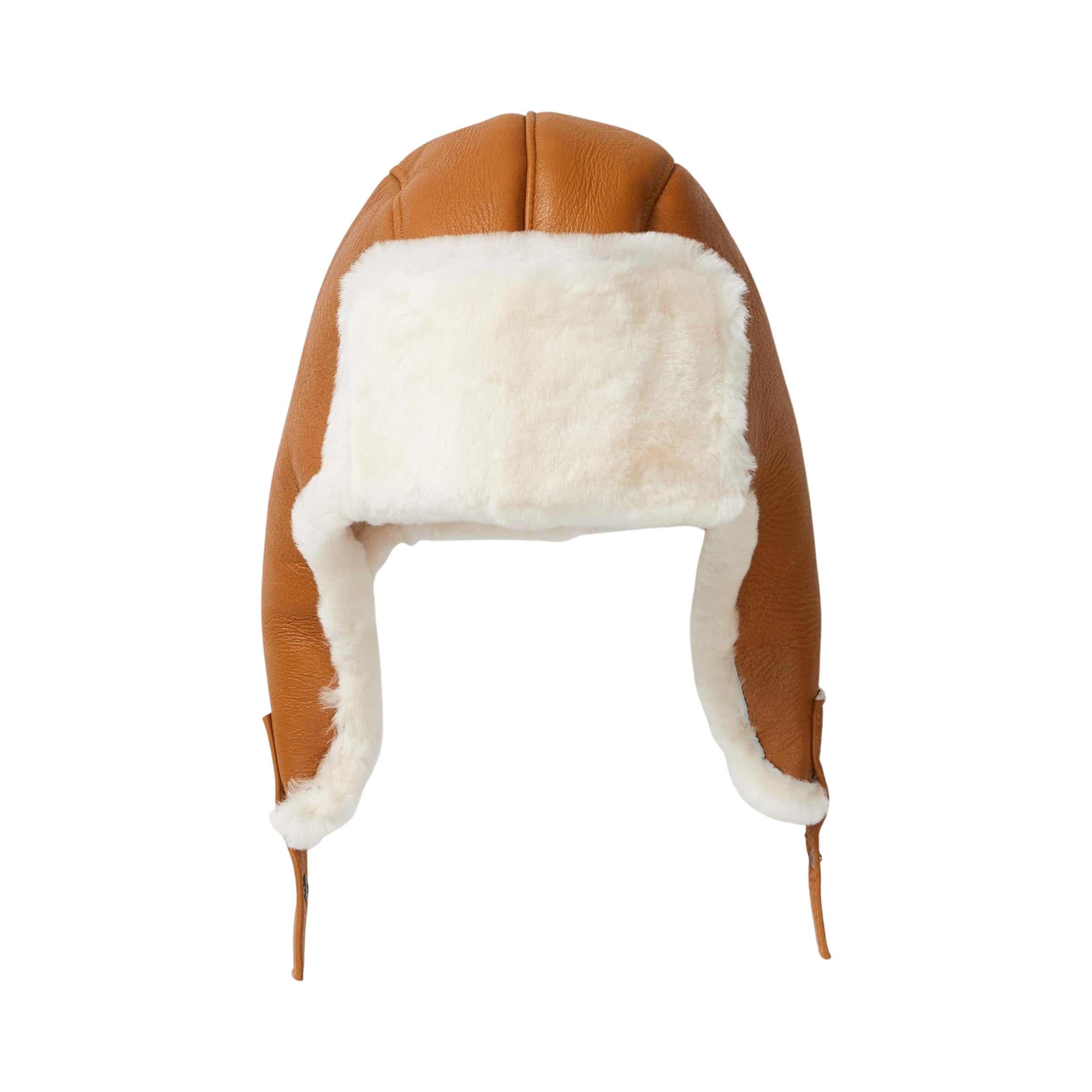 Aviator Hat in Tan and Cream