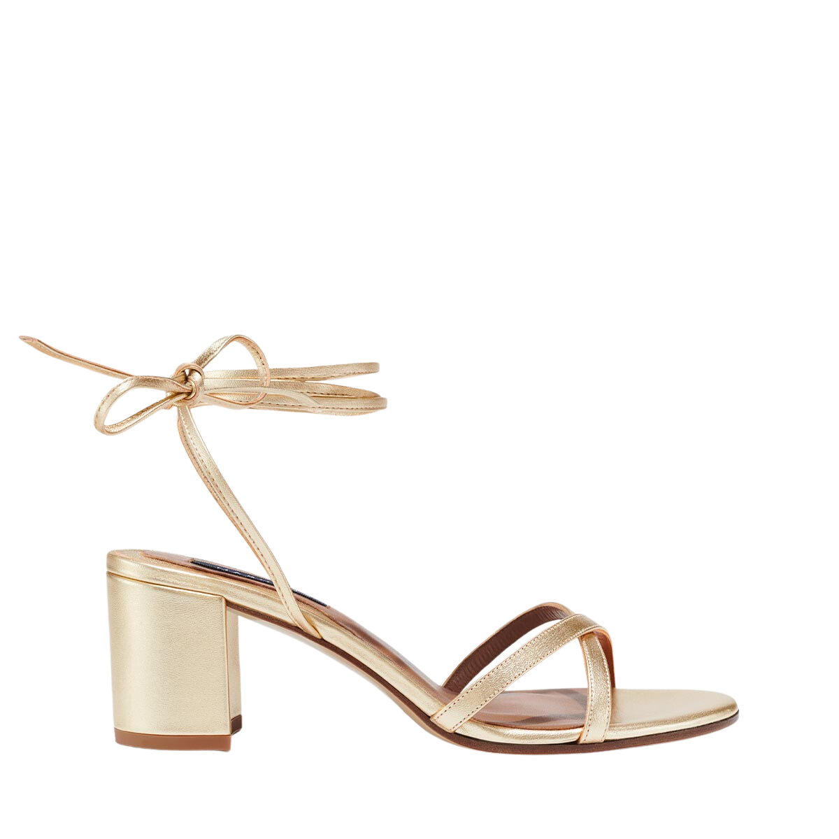 The Soho Sandal in Champagne Nappa