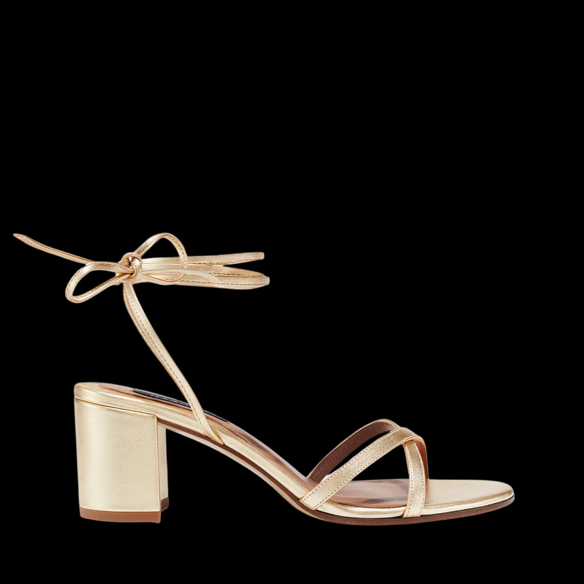 The Soho Sandal in Champagne Nappa