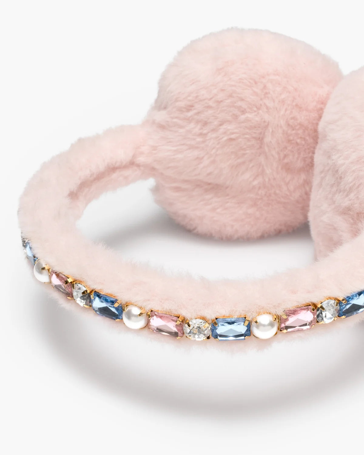 Cotton Candy Jeweled Ear Muffs