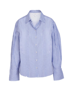 Margaux Shirt in Blue/Optic White