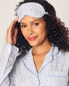 Adult’s Twill Sleep Mask in Bluehearts