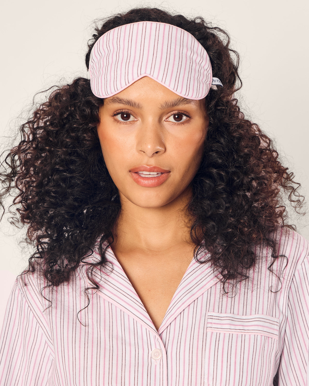 Adult’s Twill Sleep Mask in Blush Boulevard