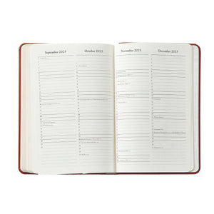 2026 Daily Journal in Wine Pebble Grain Leather
