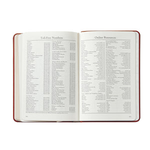 2026 Daily Journal in Wine Pebble Grain Leather