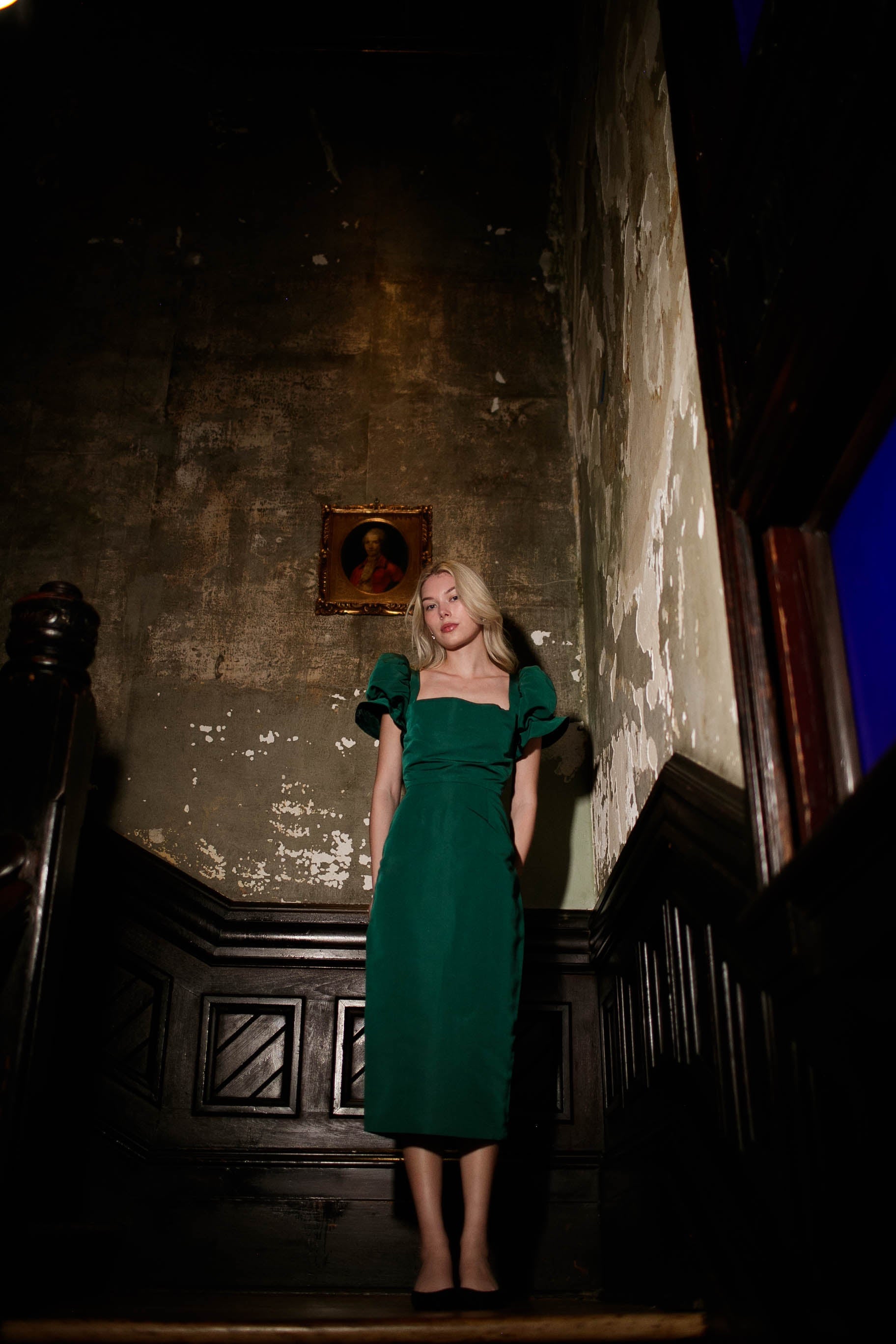 Rose Dress in Evergreen