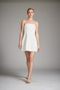 Alanna Dress in Ivory/Pearls