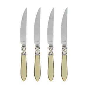 Aladdin Antique White Steak Knives, Set of 4