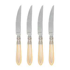 Aladdin Antique White Steak Knives, Set of 4