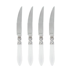 Aladdin Antique White Steak Knives, Set of 4