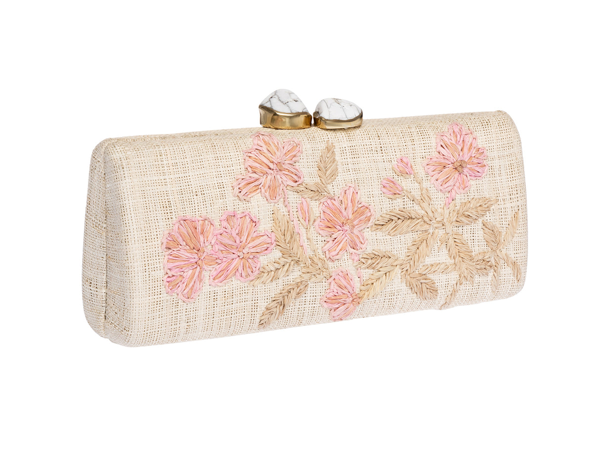 Alessandra Clutch in Blush